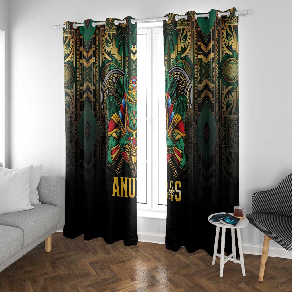 Ancient Egypt Window Curtain Anubis Egyptian