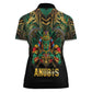 Ancient Egypt Women Polo Shirt Anubis Egyptian
