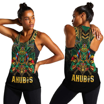 Ancient Egypt Women Racerback Tank Anubis Egyptian