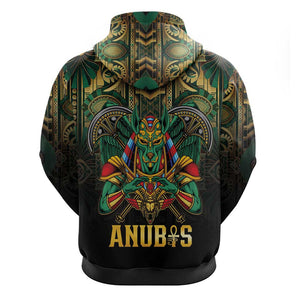 Ancient Egypt Zip Hoodie Anubis Egyptian
