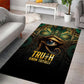 Egypt Eye of Horus Area Rug Golden Ancient Egypt Pattern