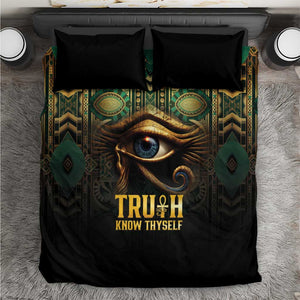 Egypt Eye of Horus Bedding Set Golden Ancient Egypt Pattern