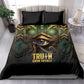 Egypt Eye of Horus Bedding Set Golden Ancient Egypt Pattern