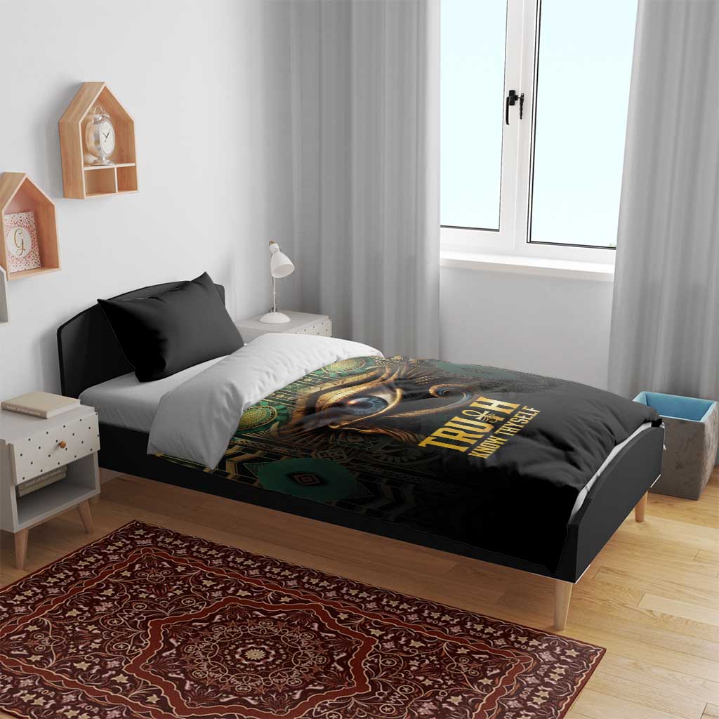 Egypt Eye of Horus Bedding Set Golden Ancient Egypt Pattern