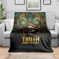 Egypt Eye of Horus Blanket Golden Ancient Egypt Pattern