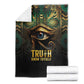 Egypt Eye of Horus Blanket Golden Ancient Egypt Pattern