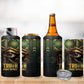 Egypt Eye of Horus 4 in 1 Can Cooler Tumbler Golden Ancient Egypt Pattern