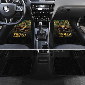 Egypt Eye of Horus Car Mats Golden Ancient Egypt Pattern