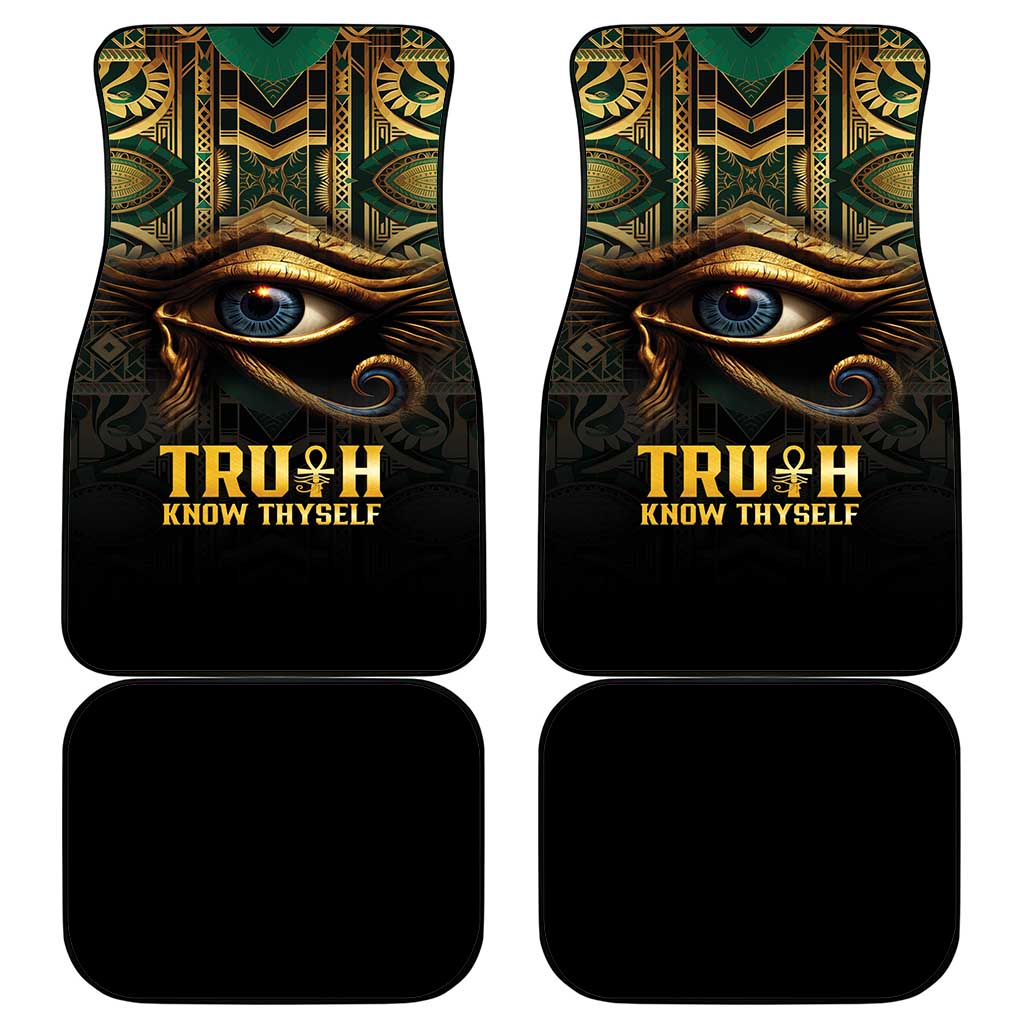 Egypt Eye of Horus Car Mats Golden Ancient Egypt Pattern