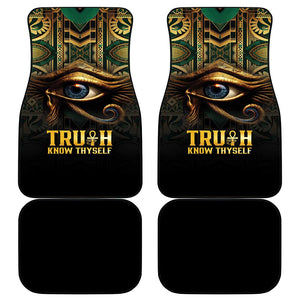 Egypt Eye of Horus Car Mats Golden Ancient Egypt Pattern