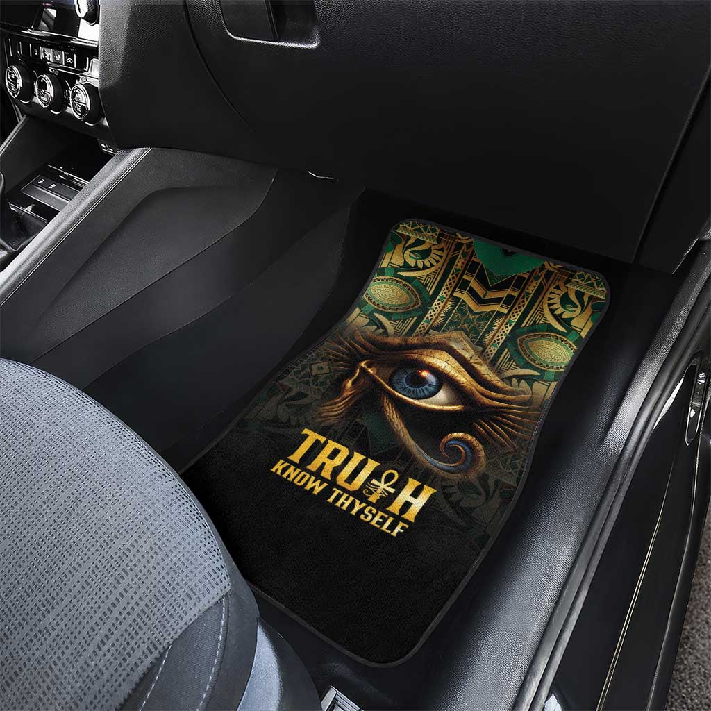 Egypt Eye of Horus Car Mats Golden Ancient Egypt Pattern