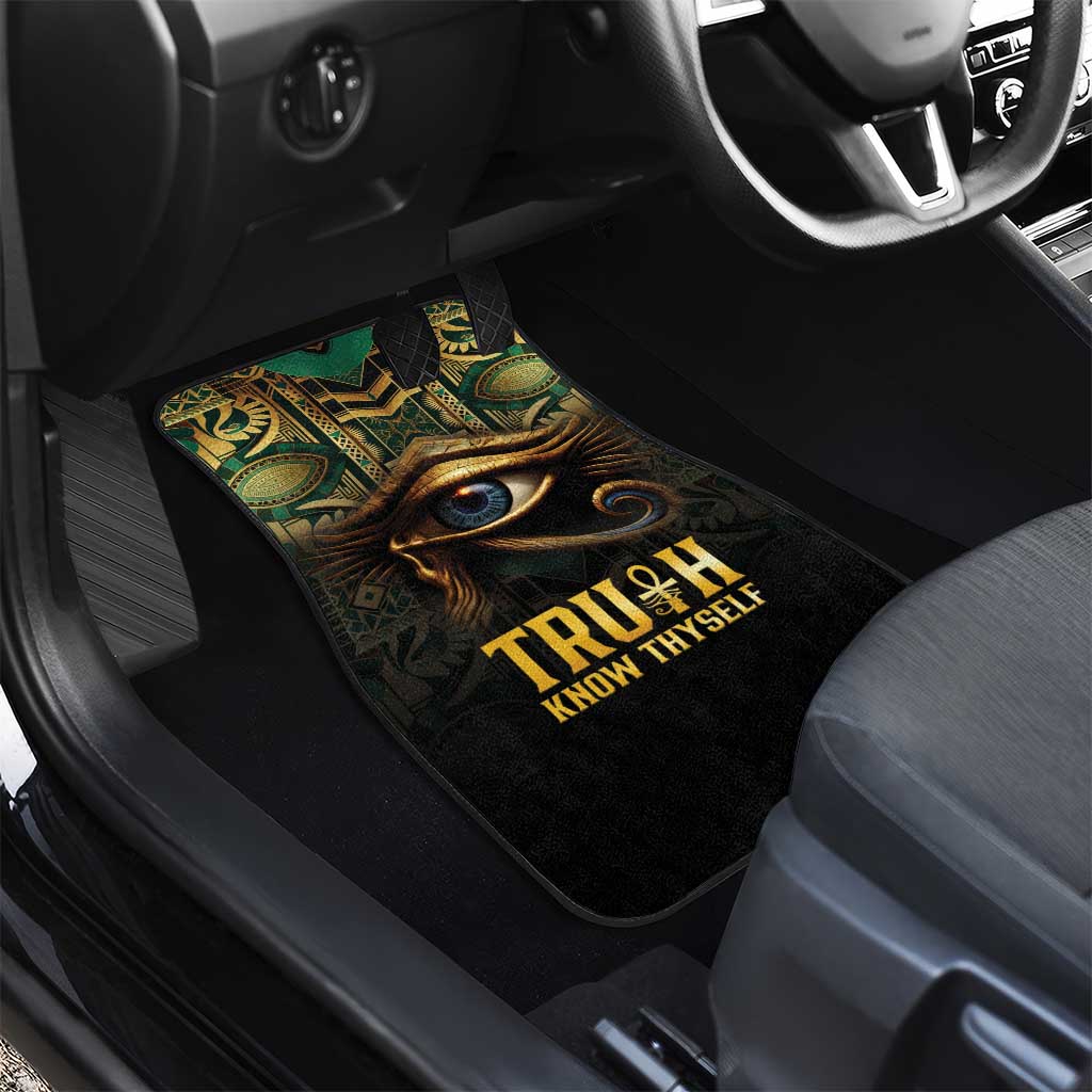 Egypt Eye of Horus Car Mats Golden Ancient Egypt Pattern