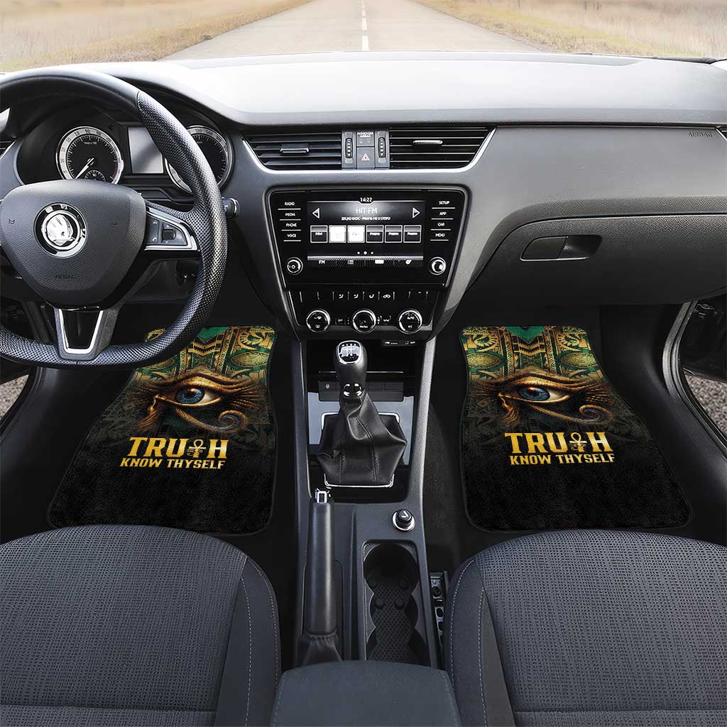 Egypt Eye of Horus Car Mats Golden Ancient Egypt Pattern