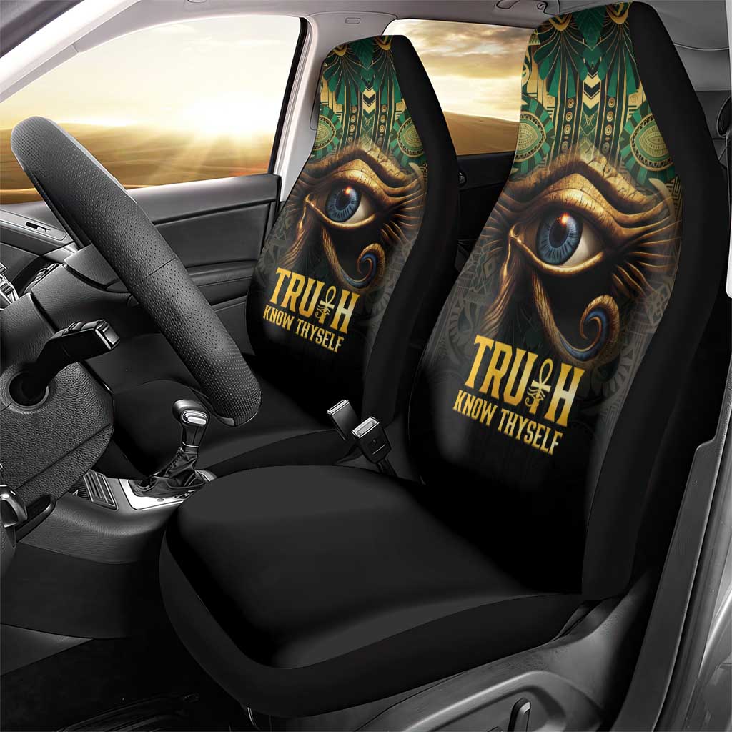 Egypt Eye of Horus Car Seat Cover Golden Ancient Egypt Pattern