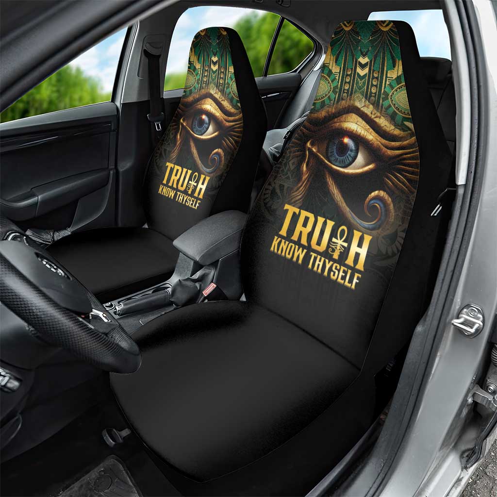 Egypt Eye of Horus Car Seat Cover Golden Ancient Egypt Pattern