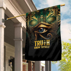 Egypt Eye of Horus Garden Flag Golden Ancient Egypt Pattern