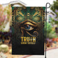 Egypt Eye of Horus Garden Flag Golden Ancient Egypt Pattern
