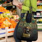 Egypt Eye of Horus Grocery Bag Golden Ancient Egypt Pattern