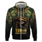 Egypt Eye of Horus Hoodie Golden Ancient Egypt Pattern
