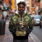 Egypt Eye of Horus Hoodie Golden Ancient Egypt Pattern