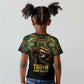 Egypt Eye of Horus Kid T shirt Golden Ancient Egypt Pattern