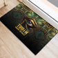 Egypt Eye of Horus Rubber Doormat Golden Ancient Egypt Pattern