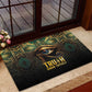 Egypt Eye of Horus Rubber Doormat Golden Ancient Egypt Pattern