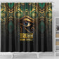 Egypt Eye of Horus Shower Curtain Golden Ancient Egypt Pattern