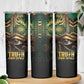 Egypt Eye of Horus Skinny Tumbler Golden Ancient Egypt Pattern