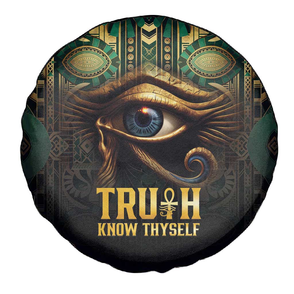 Egypt Eye of Horus Spare Tire Cover Golden Ancient Egypt Pattern