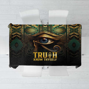 Egypt Eye of Horus Tablecloth Golden Ancient Egypt Pattern