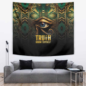 Egypt Eye of Horus Tapestry Golden Ancient Egypt Pattern