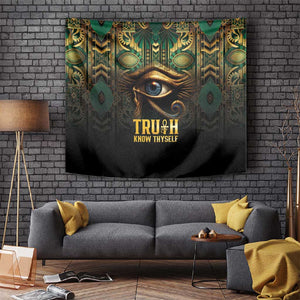 Egypt Eye of Horus Tapestry Golden Ancient Egypt Pattern