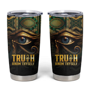 Egypt Eye of Horus Tumbler Cup Golden Ancient Egypt Pattern