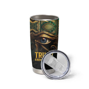 Egypt Eye of Horus Tumbler Cup Golden Ancient Egypt Pattern
