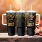 Egypt Eye of Horus Tumbler With Handle Golden Ancient Egypt Pattern
