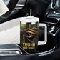Egypt Eye of Horus Tumbler With Handle Golden Ancient Egypt Pattern