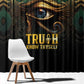 Egypt Eye of Horus Window Curtain Golden Ancient Egypt Pattern