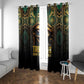 Egypt Eye of Horus Window Curtain Golden Ancient Egypt Pattern