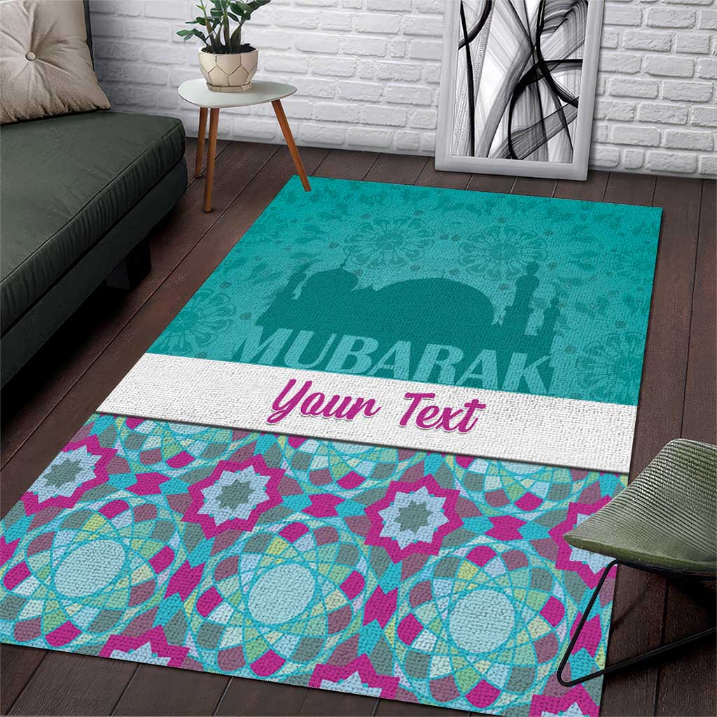 Personalised Eid al-Fitr Area Rug Eid Mubarak