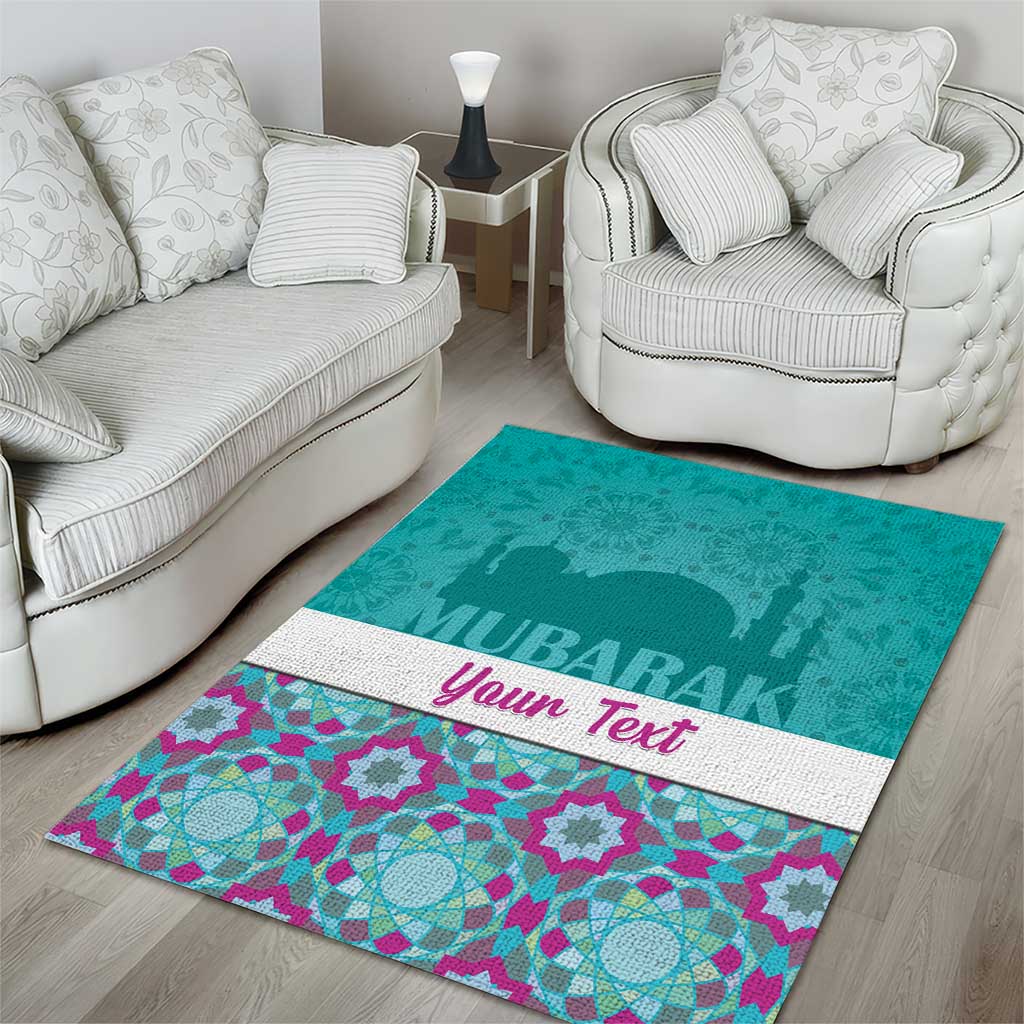 Personalised Eid al-Fitr Area Rug Eid Mubarak