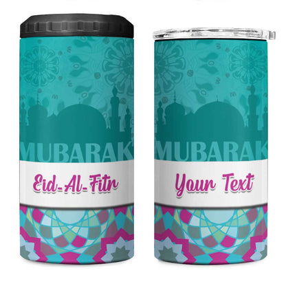 Personalised Eid al-Fitr 4 in 1 Can Cooler Tumbler Eid Mubarak