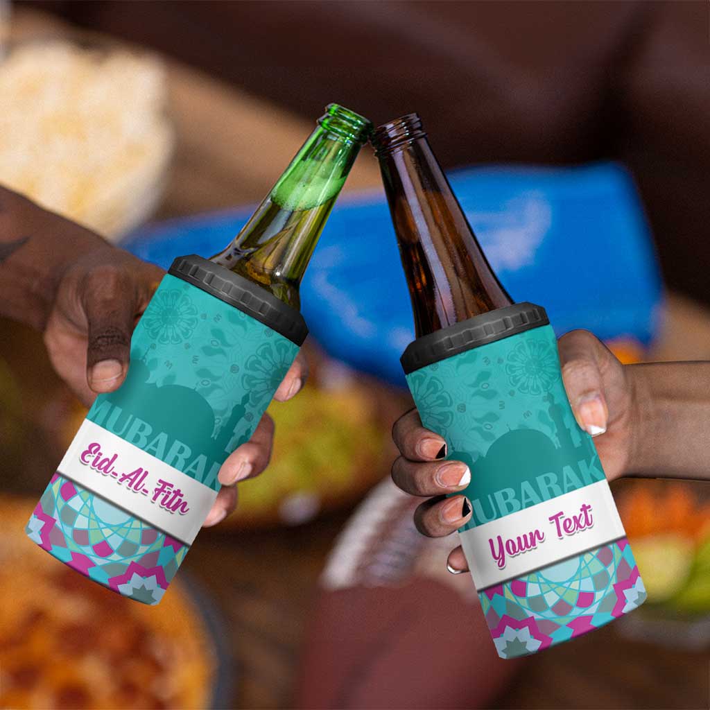Personalised Eid al-Fitr 4 in 1 Can Cooler Tumbler Eid Mubarak