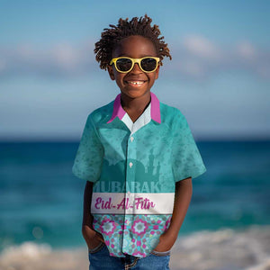Personalised Eid al-Fitr Kid Hawaiian Shirt Eid Mubarak