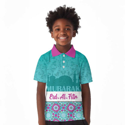 Personalised Eid al-Fitr Kid Polo Shirt Eid Mubarak