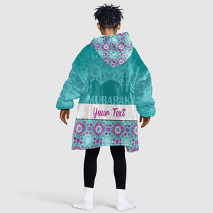 Personalised Eid al-Fitr Kid Wearable Blanket Hoodie Eid Mubarak