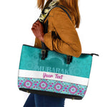Personalised Eid al-Fitr Leather Tote Bag Eid Mubarak