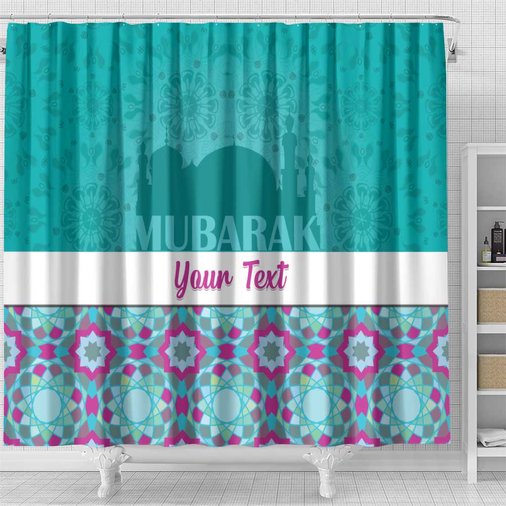 Personalised Eid al-Fitr Shower Curtain Eid Mubarak