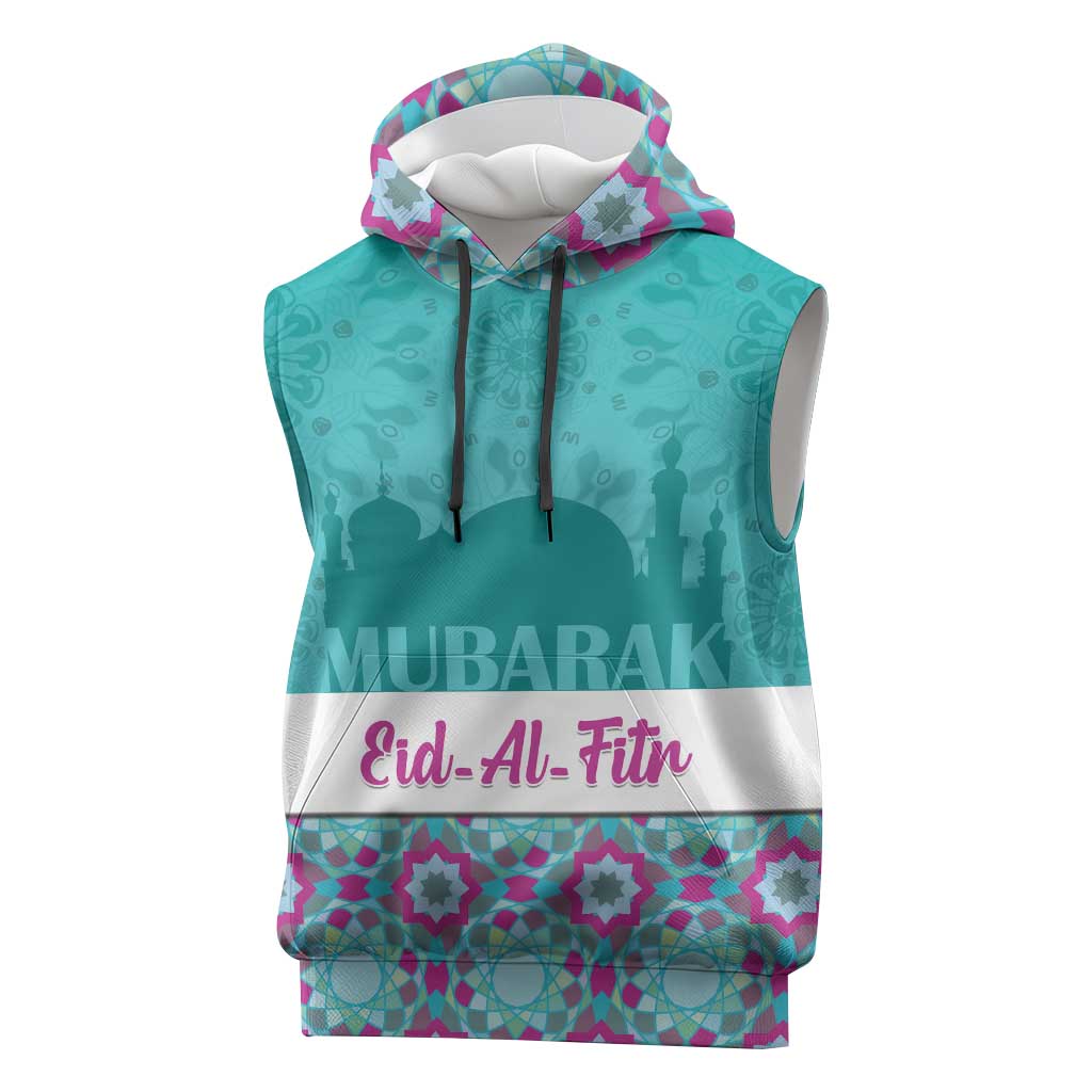 Personalised Eid al-Fitr Sleeveless Hoodie Eid Mubarak - African Pride