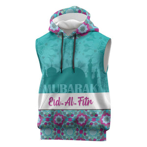 Personalised Eid al-Fitr Sleeveless Hoodie Eid Mubarak - African Pride